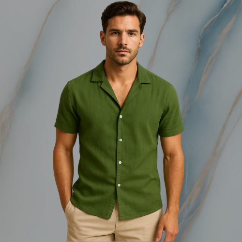 ColeandSkye | Santorini Linen Shirt Relaxed Fit for Men