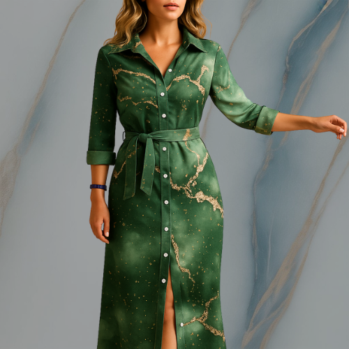 ColeandSkye | Women's Loose-Fit Short Sleeve Summer Dress