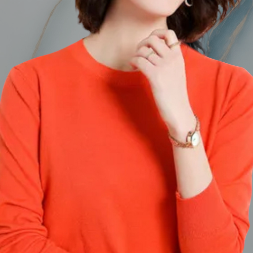 ColeandSkye | Women's Classic O-Neck Merino Wool Sweater