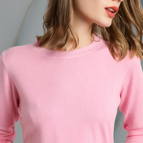 ColeandSkye | Women's Classic O-Neck Merino Wool Sweater
