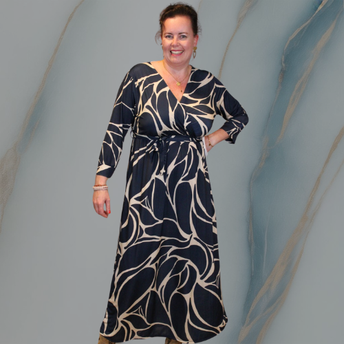 ColeandSkye | Long Sleeve Blue Dress