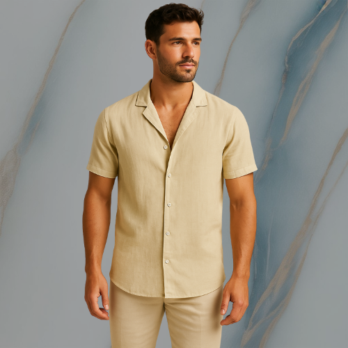 ColeandSkye | Santorini Linen Shirt Relaxed Fit for Men