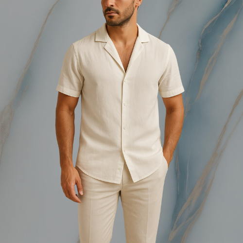 ColeandSkye | Santorini Linen Shirt Relaxed Fit for Men