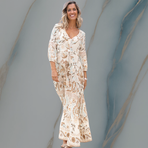 ColeandSkye | Gloria Organic Floral Maxi Dress