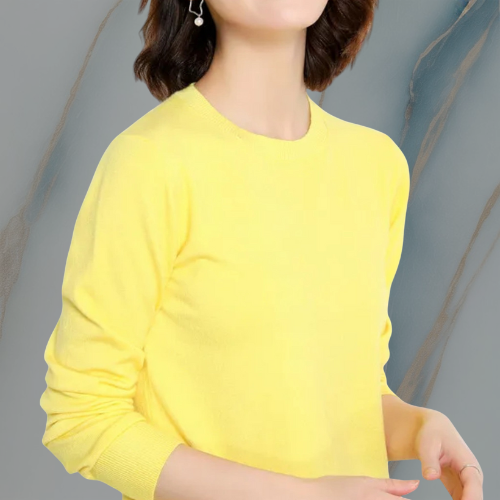 ColeandSkye | Women's Classic O-Neck Merino Wool Sweater